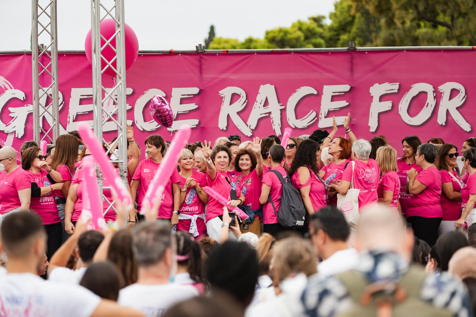 Survivors στη σκηνή του Greece Race for the Cure®