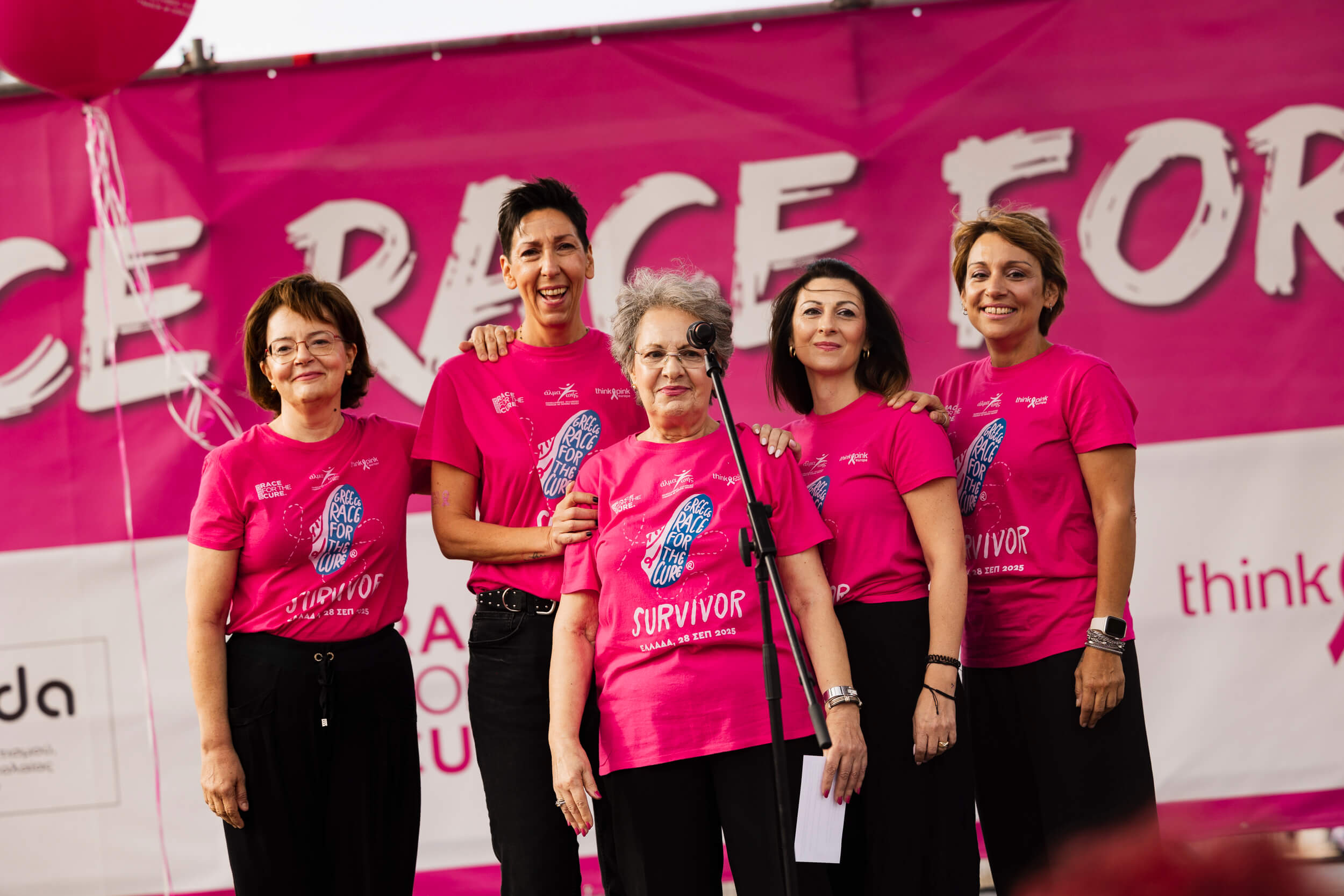 Survivors στη σκηνή του Greece Race for the Cure®