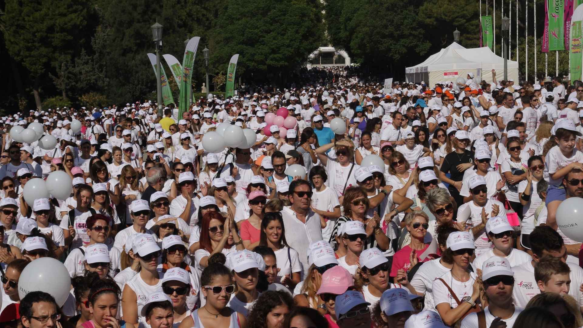 Greece Race for the Cure® 2013, πλήθος κόσμου στο Ζάππειο